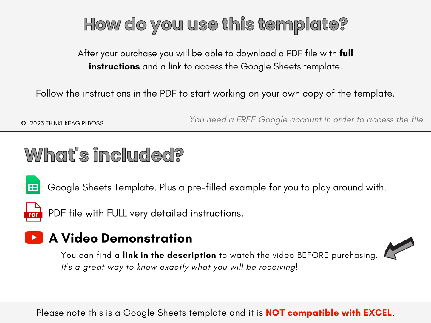12 Month Calendar To-Do List - V1 Pink