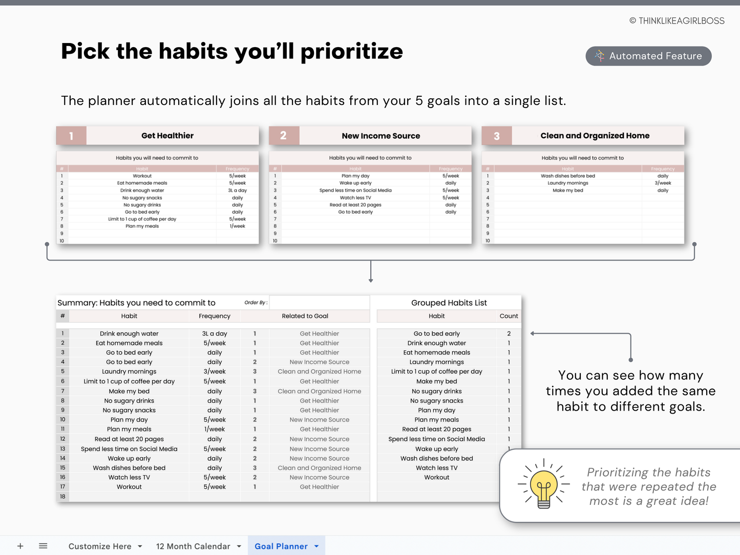 The Ultimate Goal Planner - V1 Pink