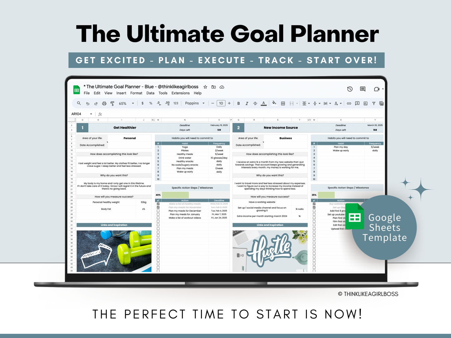 The Ultimate Goal Planner - V1 Blue