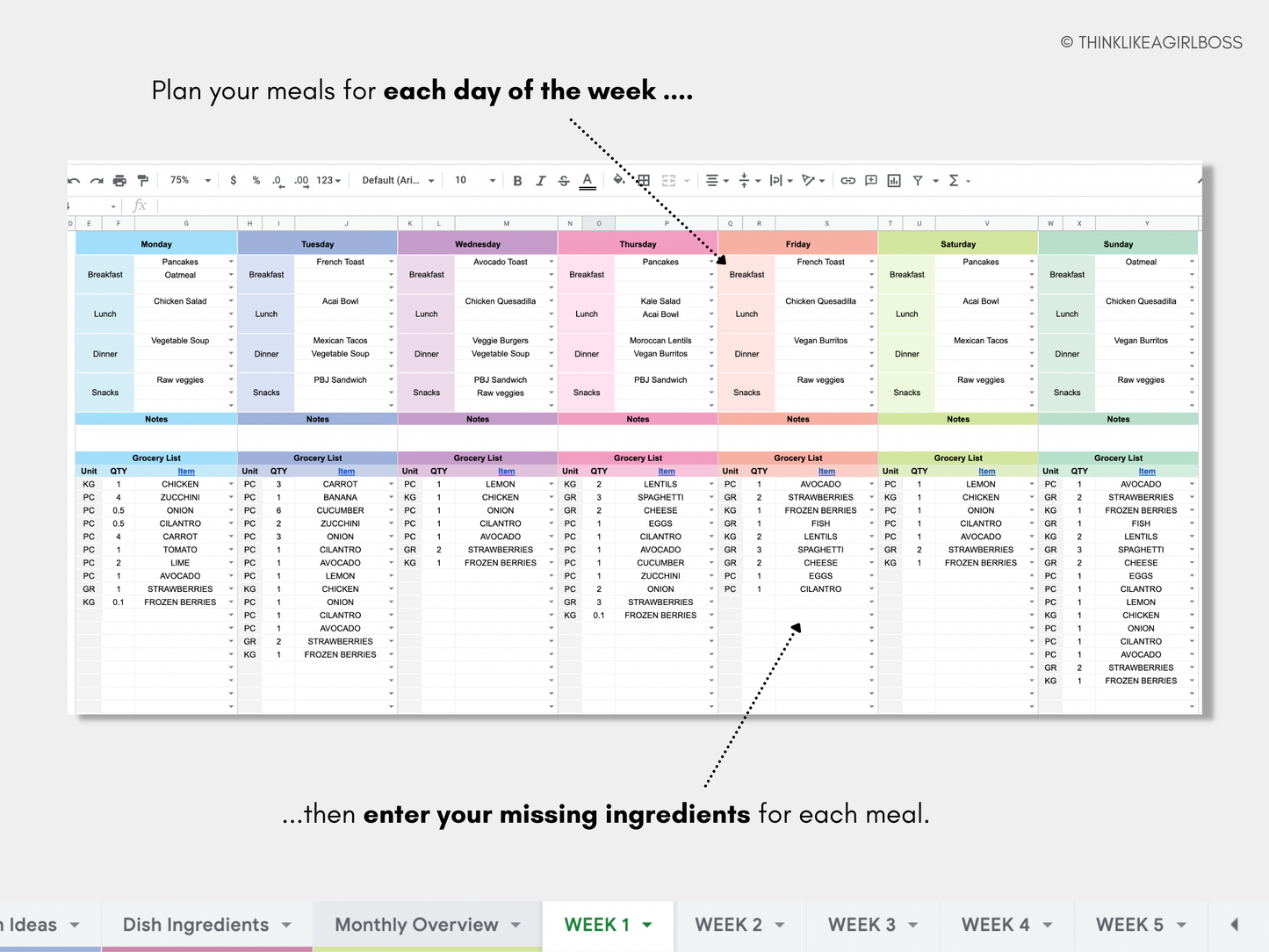 Meal Planner - V2 Extended Version