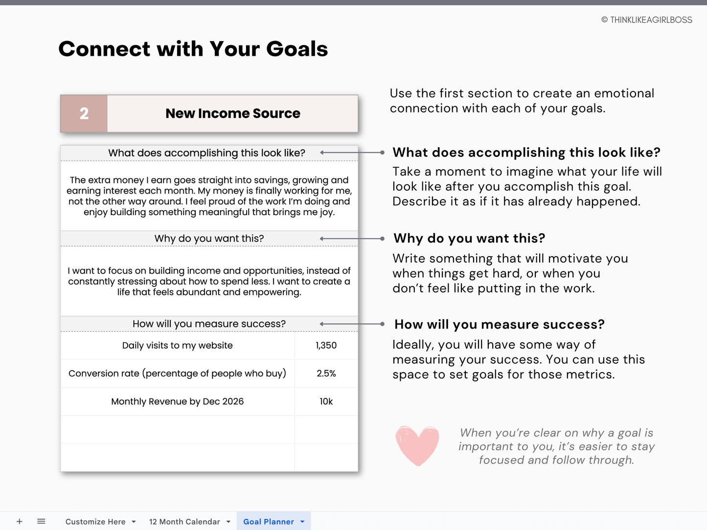 The Ultimate Goal Planner - V1 Pink