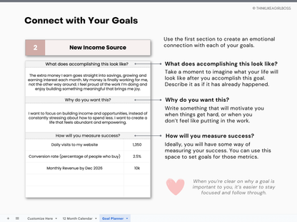 The Ultimate Goal Planner - V1 Pink