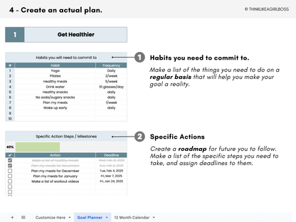 The Ultimate Goal Planner - V1 Blue