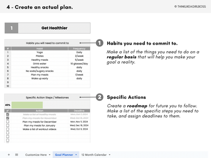 The Ultimate Goal Planner - V1 Rainbow