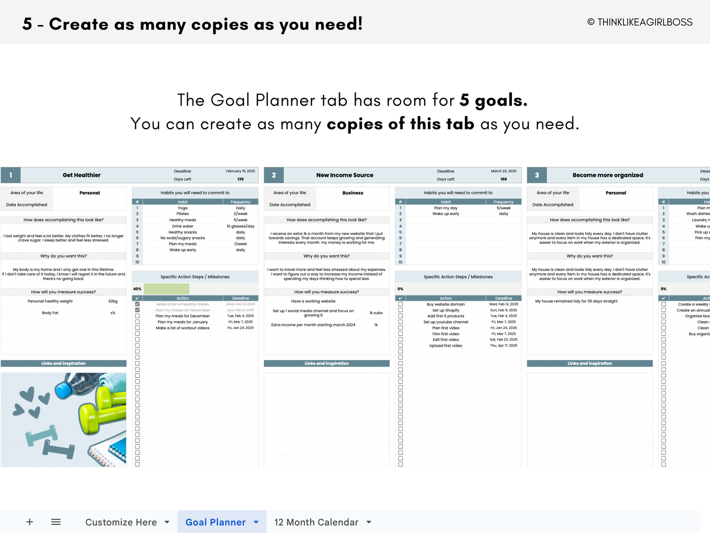 The Ultimate Goal Planner - V1 Blue