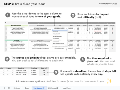 Brain Dump & Idea Tracker - V1