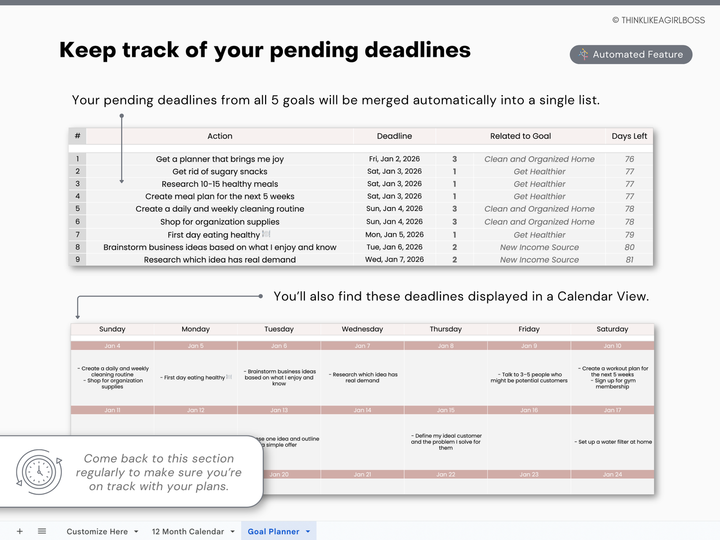 The Ultimate Goal Planner - V1 Pink