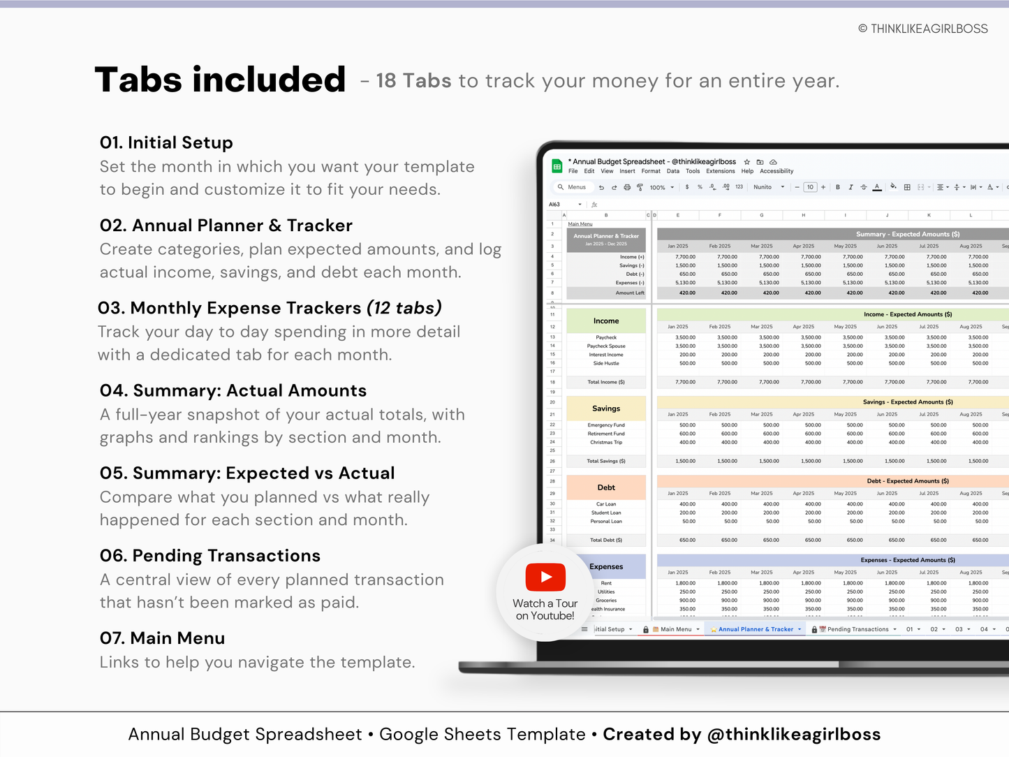 Annual Budget Spreadsheet - V1