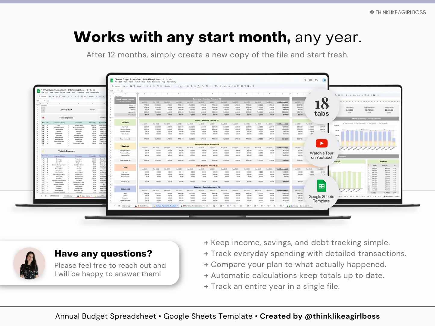 Annual Budget Spreadsheet - V1