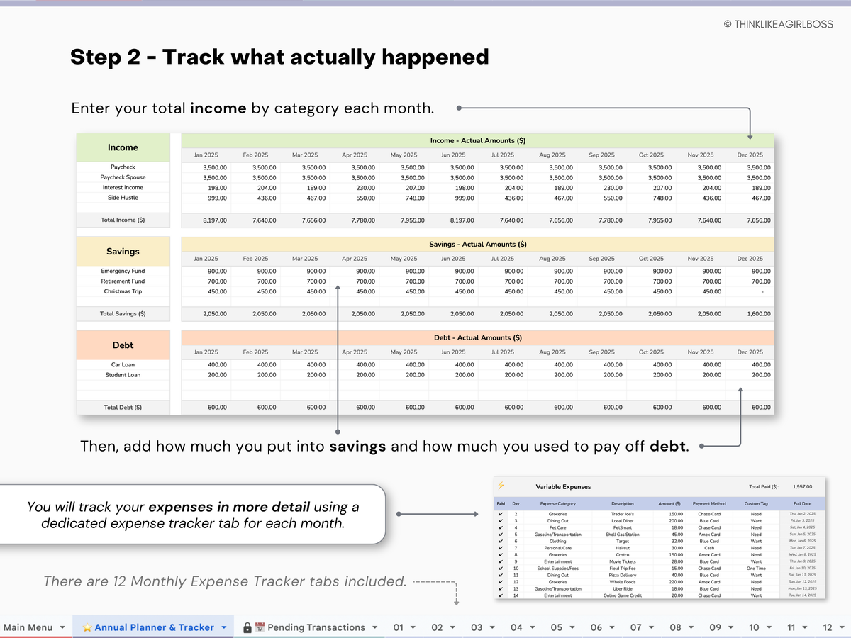 Annual Budget Spreadsheet - V1 – Think Like A Girl Boss