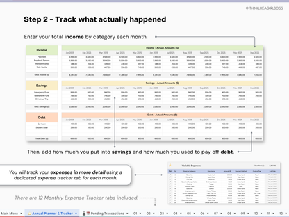 Annual Budget Spreadsheet - V1