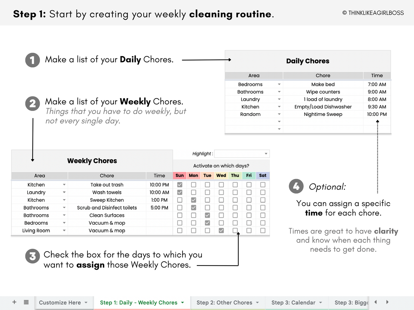 Cleaning and Chore Planner