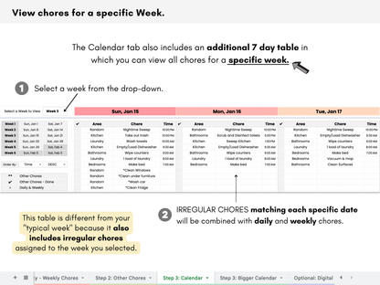 Cleaning and Chore Planner