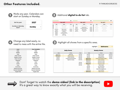 Cleaning and Chore Planner