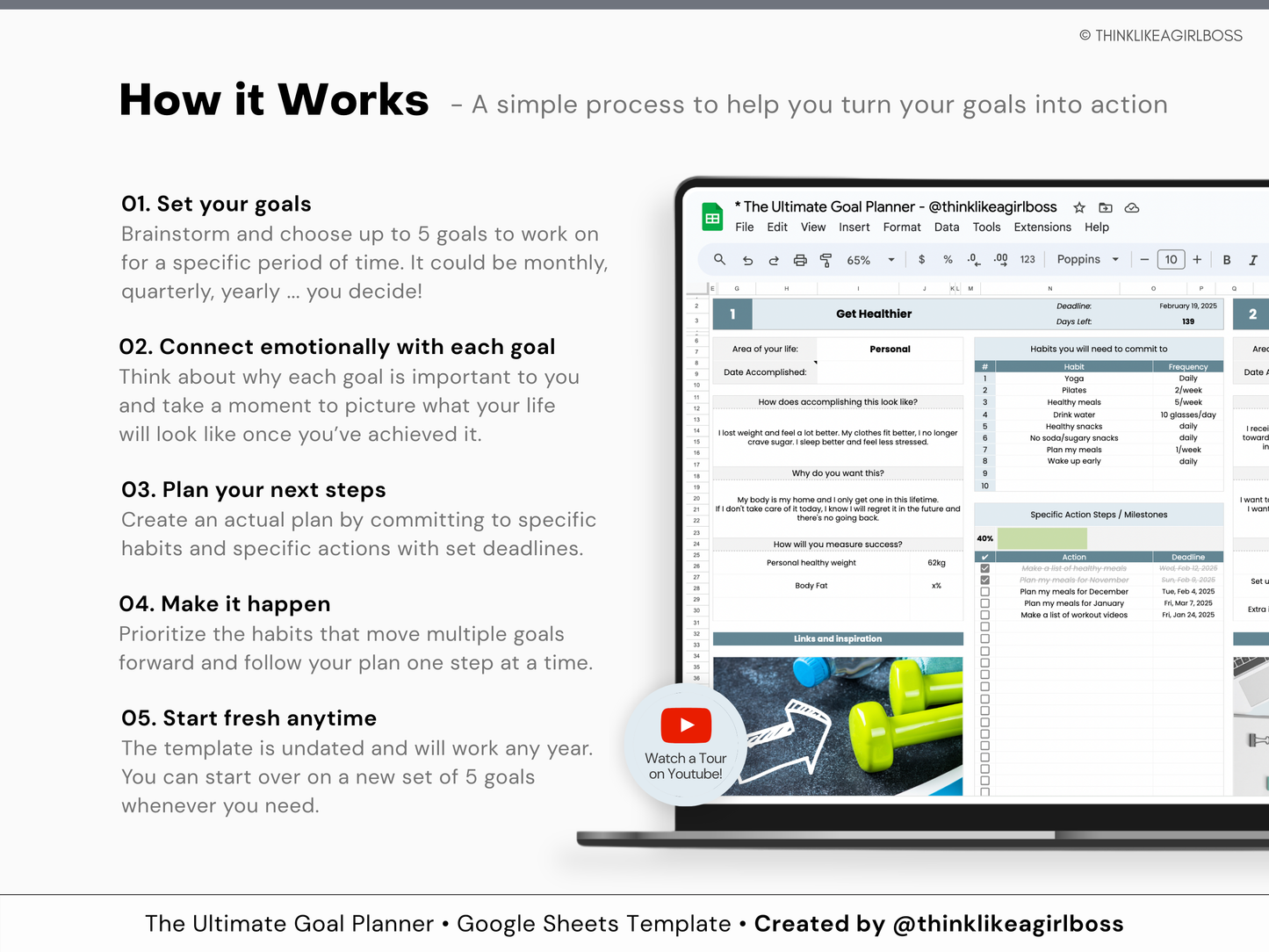 The Ultimate Goal Planner - V1 Blue