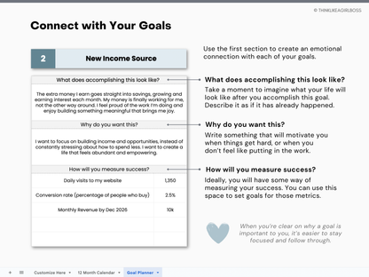 The Ultimate Goal Planner - V1 Blue