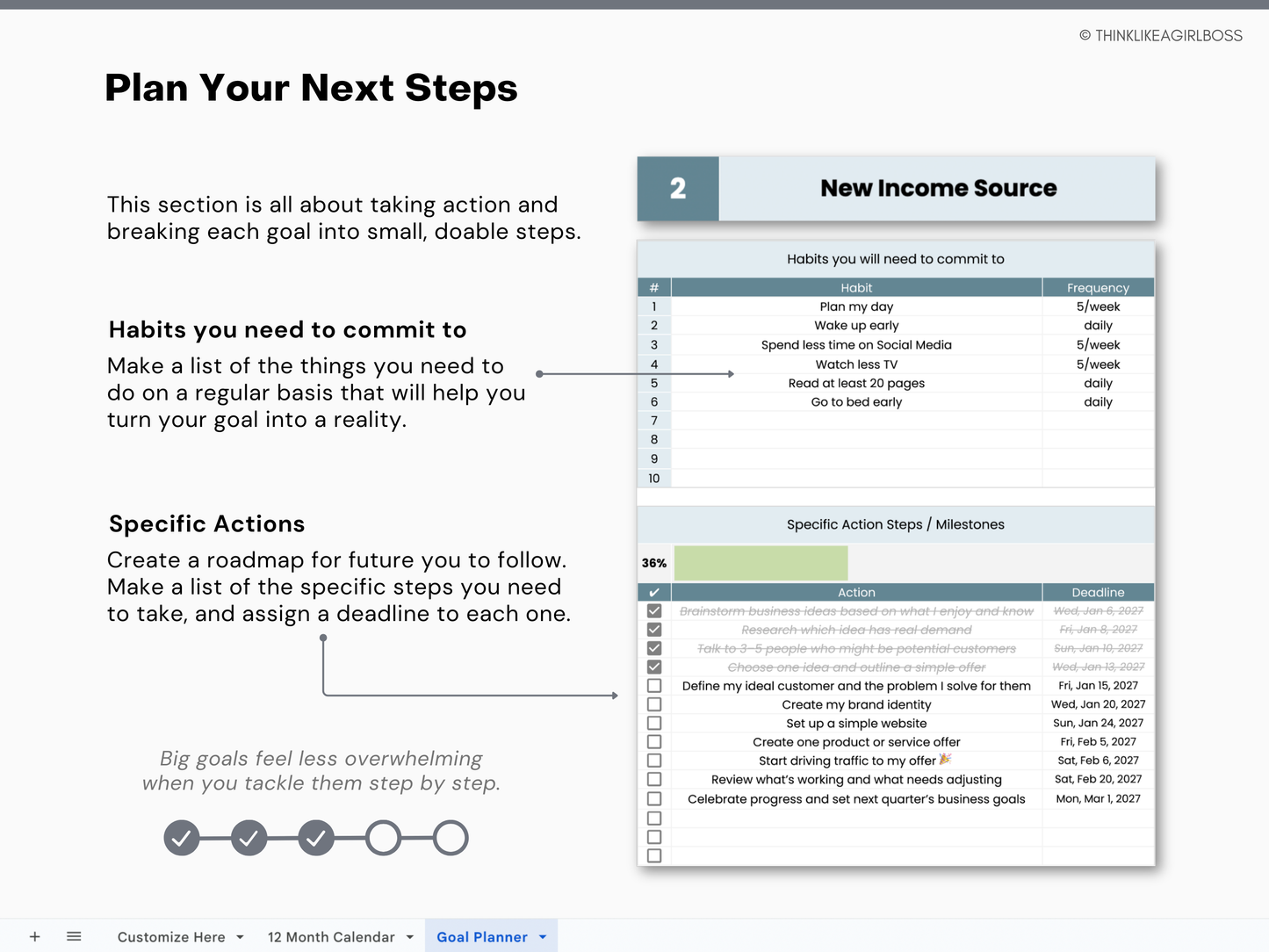The Ultimate Goal Planner - V1 Blue