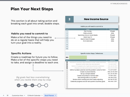The Ultimate Goal Planner - V1 Blue