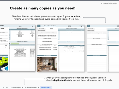 The Ultimate Goal Planner - V1 Blue