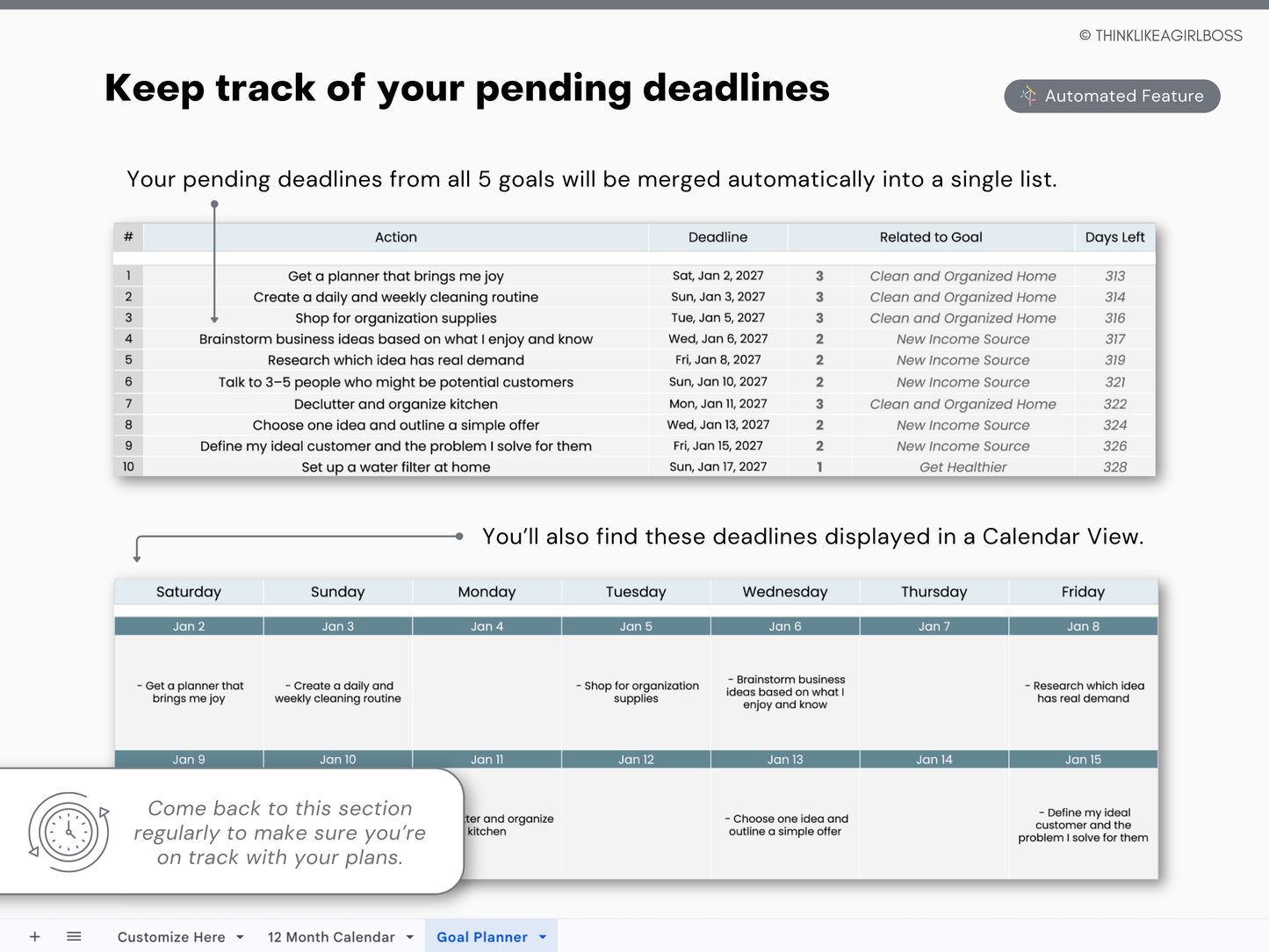 The Ultimate Goal Planner - V1 Blue