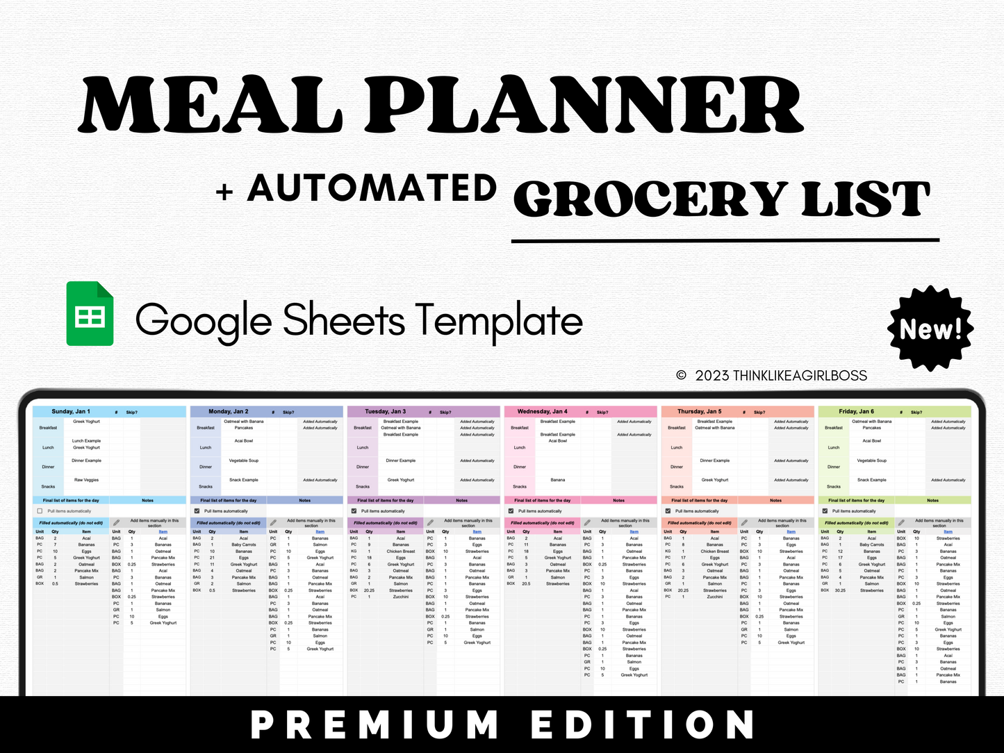 Meal Planner - V3 Premium Edition