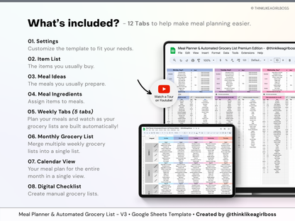 Meal Planner - V3 Premium Edition