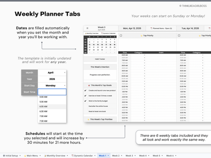 Monthly Planner - V2 BW - Premium Edition