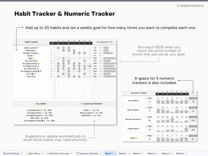 Monthly Planner - V2 BW - Premium Edition