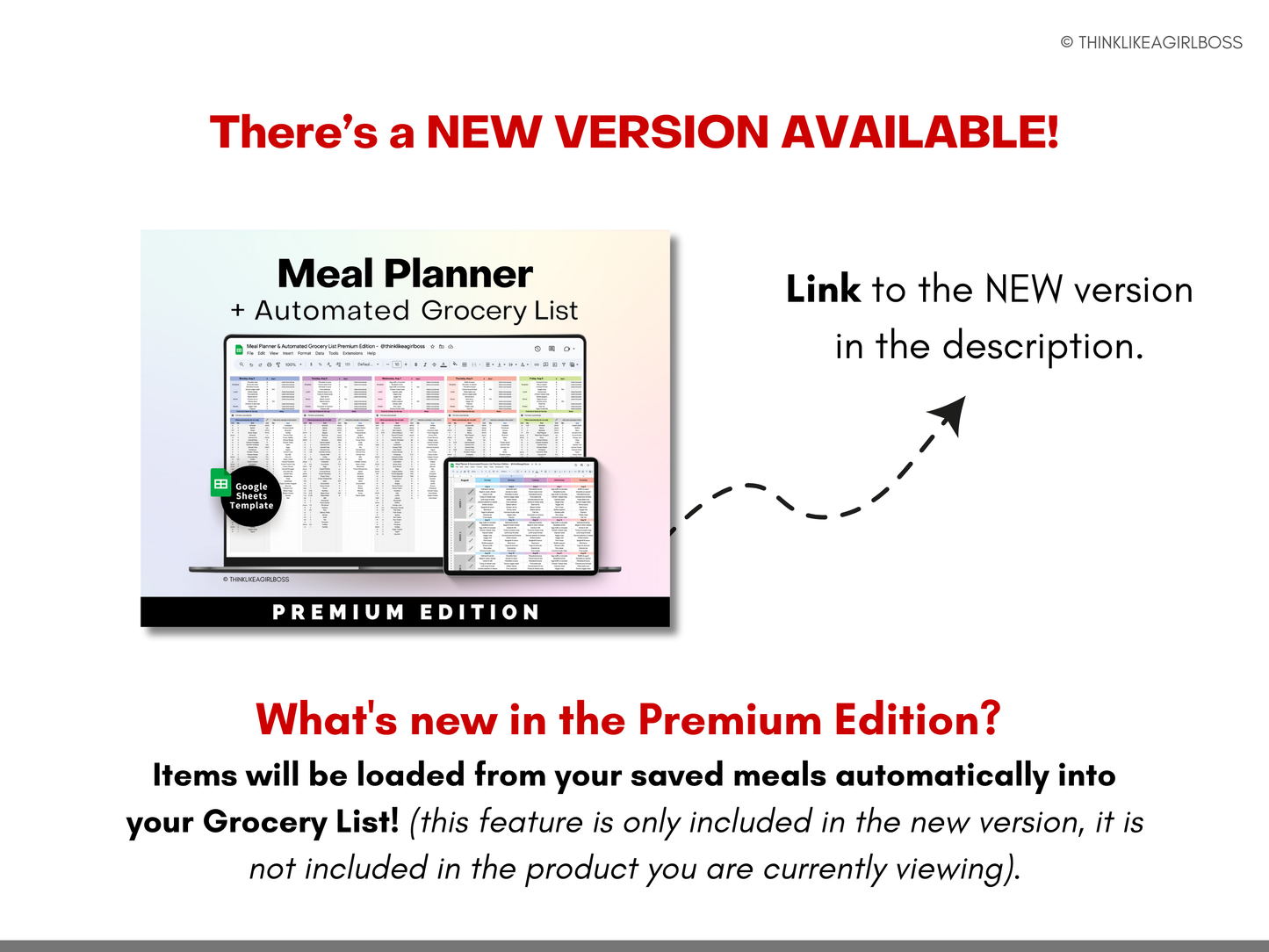 Meal Planner - V2 Extended Version