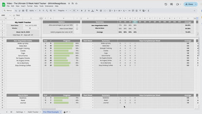 The Ultimate 12 Week Habit Tracker - V1