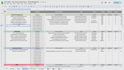 Brain Dump & Idea Tracker - V1