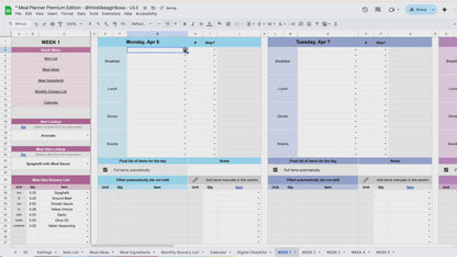 Meal Planner - V3 Premium Edition