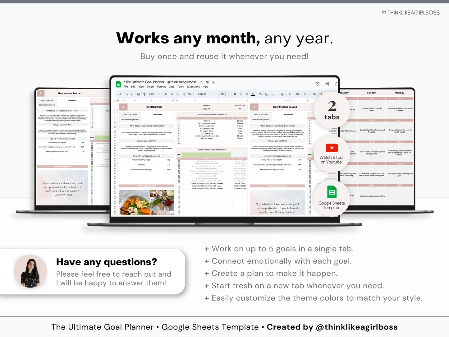 The Ultimate Goal Planner - V1 Pink