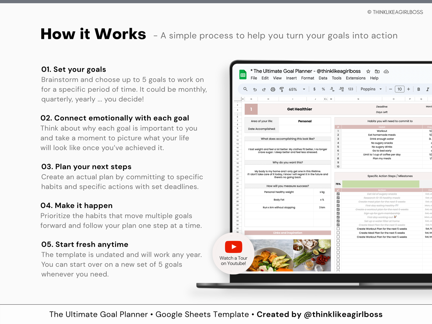 The Ultimate Goal Planner - V1 Pink